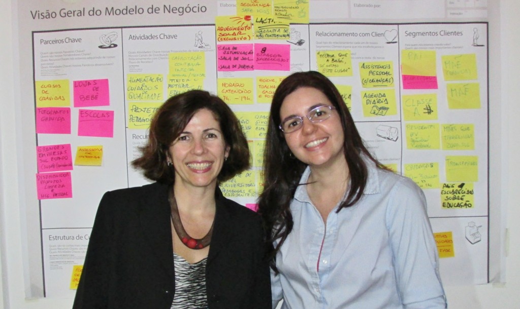 Cristina Balari, da Novarth e Carolina Montenegro, Diretora do Espaço Sementinhas.